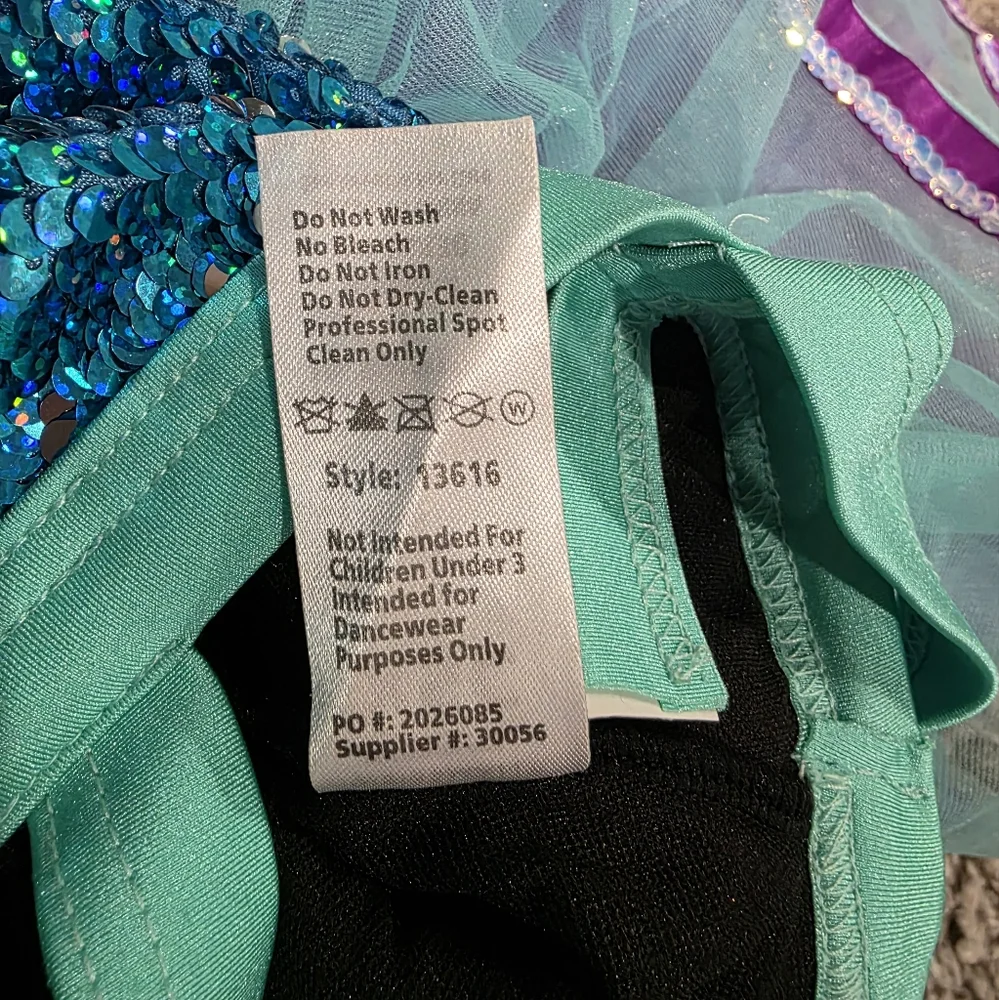 Weissman Dance Costume Style 13616 Size XSC